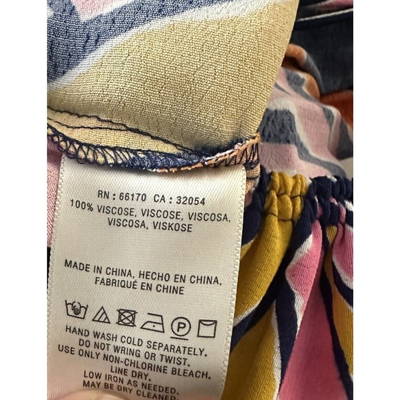 Anthropologie Maeve FINLEY Jumpsuit SZ 6 Animal Print Wide Leg Crop Pockets - Picture 12 of 12